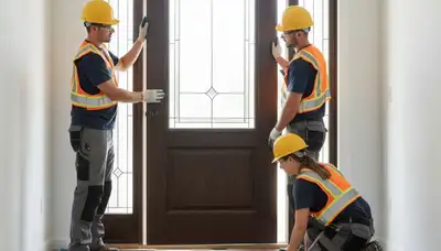 Door installation service in Salt Lake City, UT for a siding and exterior remodeling business