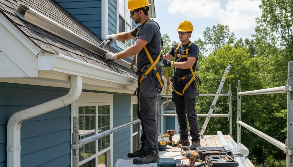 Salt Lake City, UT gutter repair by FX Remodeling & Exteriors for leaks, sagging, and storm damage