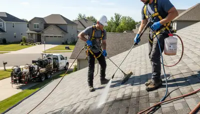 Salt Lake City roof cleaning for algae, moss, and debris removal by FX Remodeling & Exteriors
