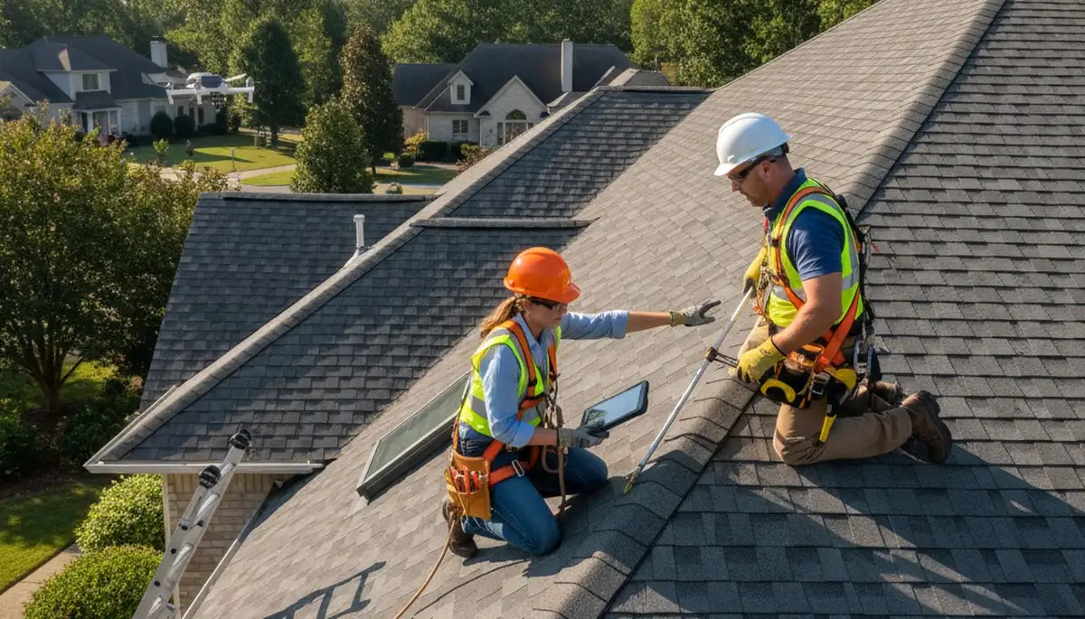 Salt Lake City siding inspection on a home exterior for weather damage and wear assessment