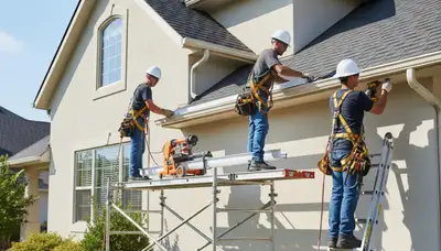 Seamless gutter installation in Salt Lake City, UT for snowmelt and heavy rain protection