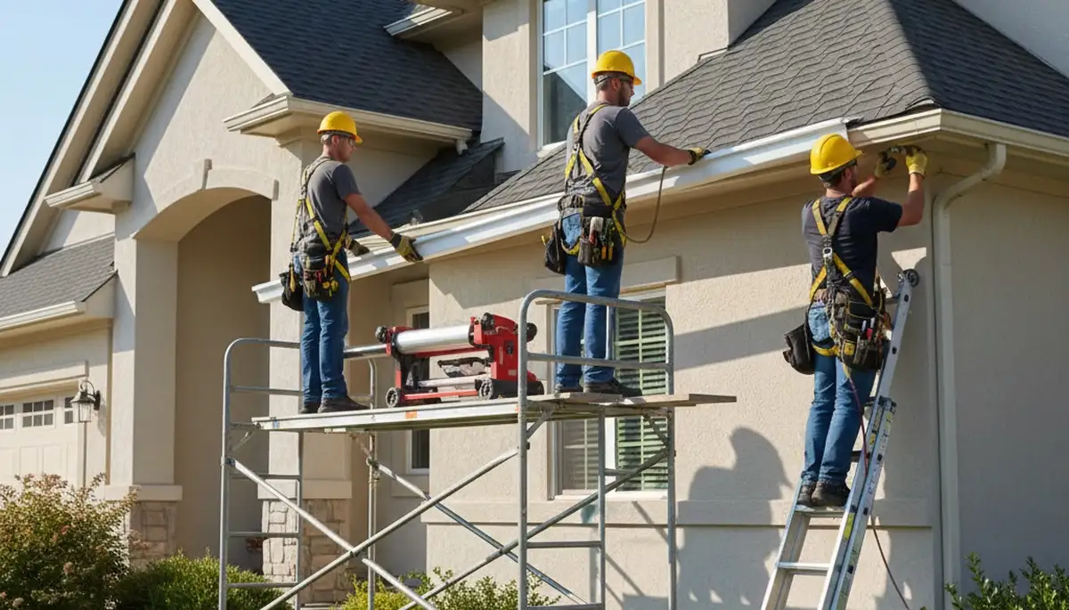 Seamless gutter installation in Salt Lake City, UT for snowmelt and heavy rain protection