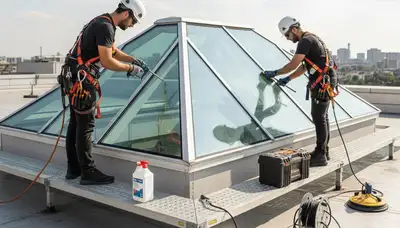 Skylight repair service in Salt Lake City, UT for leaking and cracked skylights on a home roof