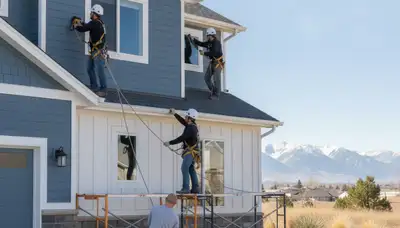 Siding installation in Salt Lake City, UT for a professional exterior home improvement project