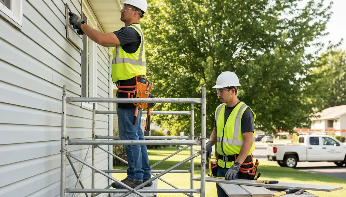 Salt Lake City vinyl siding repair by FX Remodeling & Exteriors for cracked and storm-damaged siding